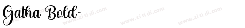 Gatha Bold字体转换